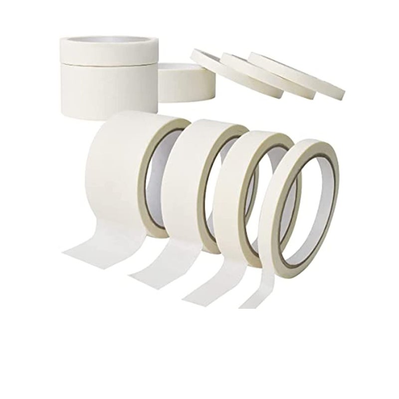 Zikra Masking Tape for Painting, 10 Pack Artist Decorators Masking Tape for Decorating Models Walls Spray DIY Painter's Tape - Image 1