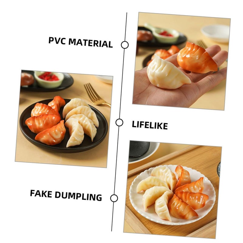 4pcs Lifelike Dumpling Model Realistic Food Props for Restaurant Display Kitchen Decoration Photography High Simulation Design Dumpling Shops Film Props - Image 5