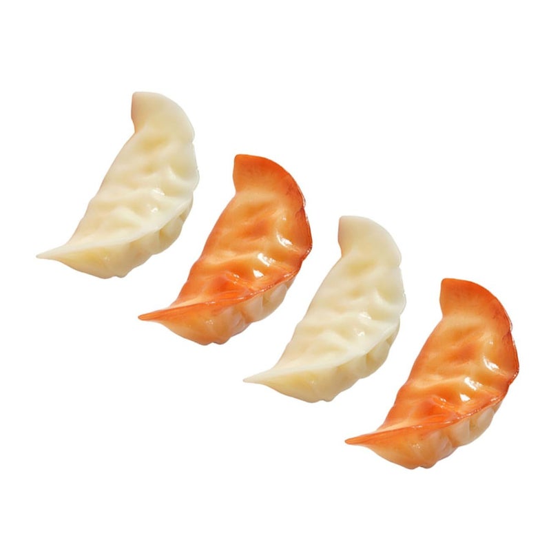 4pcs Lifelike Dumpling Model Realistic Food Props for Restaurant Display Kitchen Decoration Photography High Simulation Design Dumpling Shops Film Props - Image 2