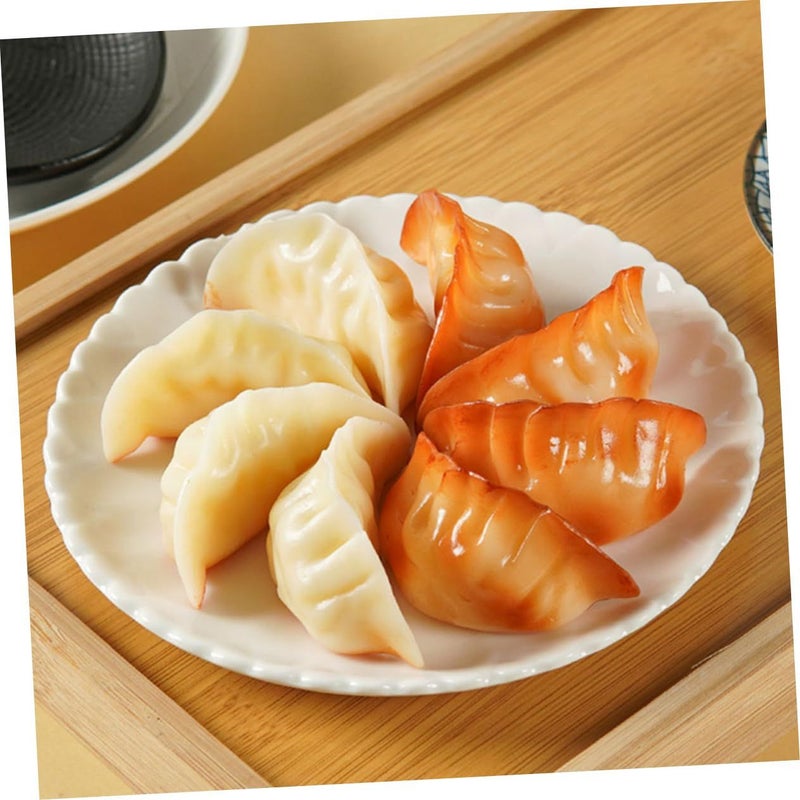 4pcs Lifelike Dumpling Model Realistic Food Props for Restaurant Display Kitchen Decoration Photography High Simulation Design Dumpling Shops Film Props - Image 3