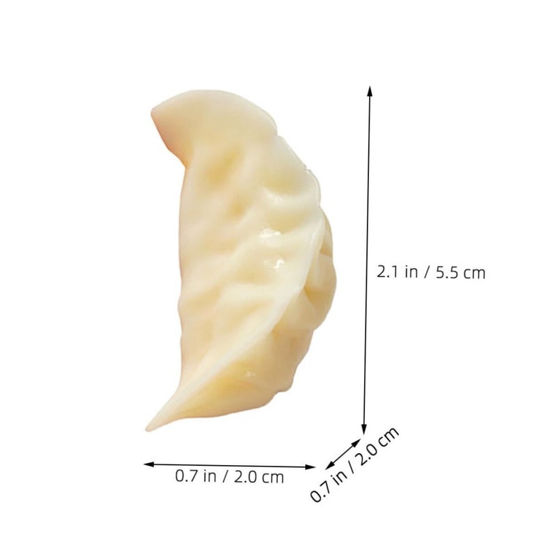 4pcs Lifelike Dumpling Model Realistic Food Props for Restaurant Display Kitchen Decoration Photography High Simulation Design Dumpling Shops Film Props - Image 4