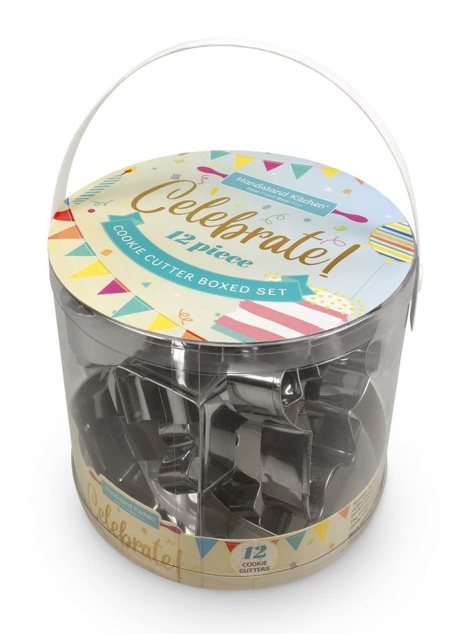 Handstand Kitchen Celebrate! 12-piece Party Cookie Cutter Assortment - Image 1
