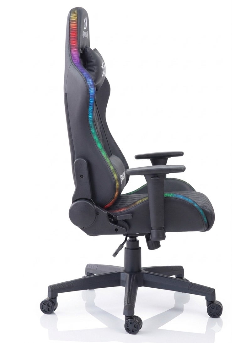 ريدراجون C315 RGB Gaming Chair Ergonomic Reclining  , LED Light with Remote Control, 90°–180° Adjustable Backrest, 1D Armrest, PU Leather, Class 3 Gas Lift, High Back Gaming & Office Chair - Image 2