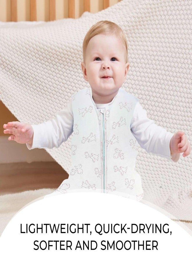 ZIKKU Baby Sleeping Sack, 100% Cotton, Wearable Blanket for Newborns and Toddlers, Lightweight, Breathable, Double Zipper (Rabbit Print Design, 6 Months-12 Months) - Image 4
