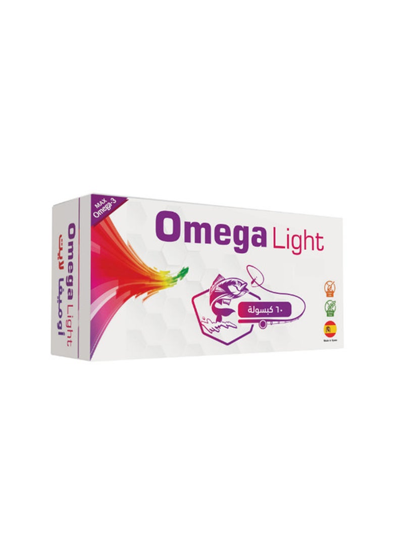 Noor AlQmar Omega Light Fish Oil 1200 Mg Omega 3 To Support General Health - 60 Capsules  - Image 4