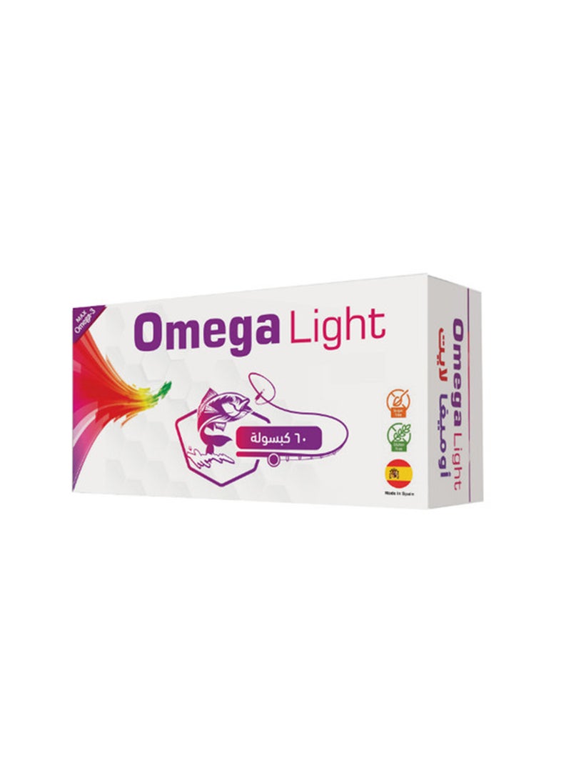 Noor AlQmar Omega Light Fish Oil 1200 Mg Omega 3 To Support General Health - 60 Capsules  - Image 3
