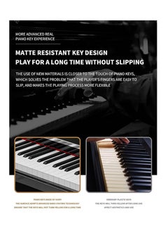 Megarya MegArya Digital Piano With Heavy Hammer Electric Piano 88 keys For Graded Exams For Beginners Student Digital Piano Color: Glossy Black  - Image 3
