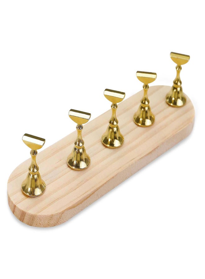 Magnetic False Nail Tip Practice Stand Holder Nail Art Display Showing Shelf Manicure Nail Salon Tools - Image 1