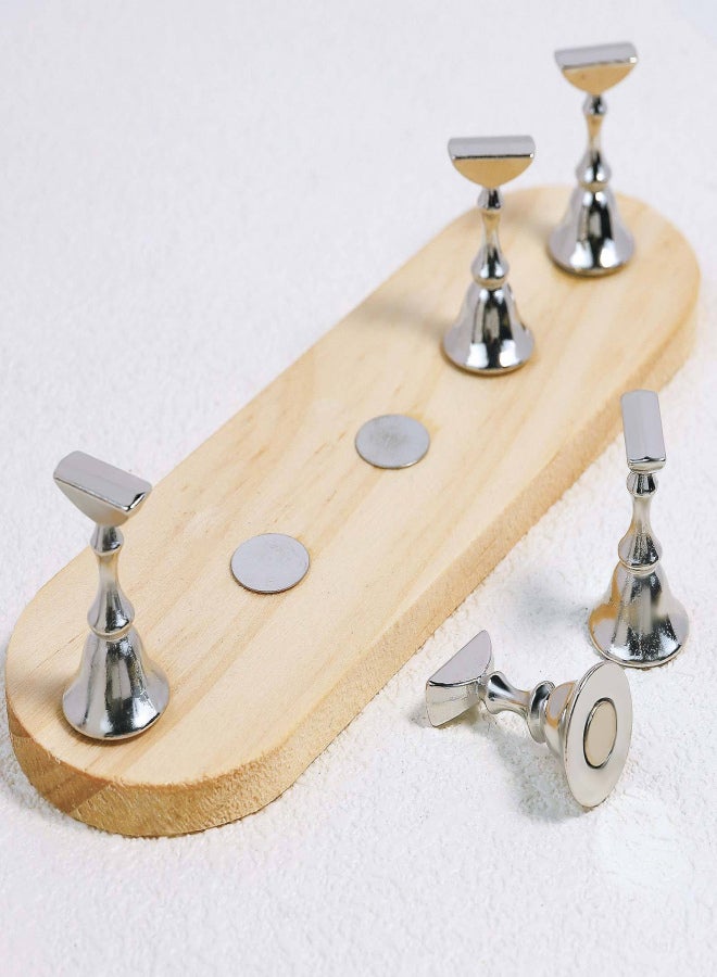 Magnetic False Nail Tip Practice Stand Holder Nail Art Display Showing Shelf Manicure Nail Salon Tools - Image 2