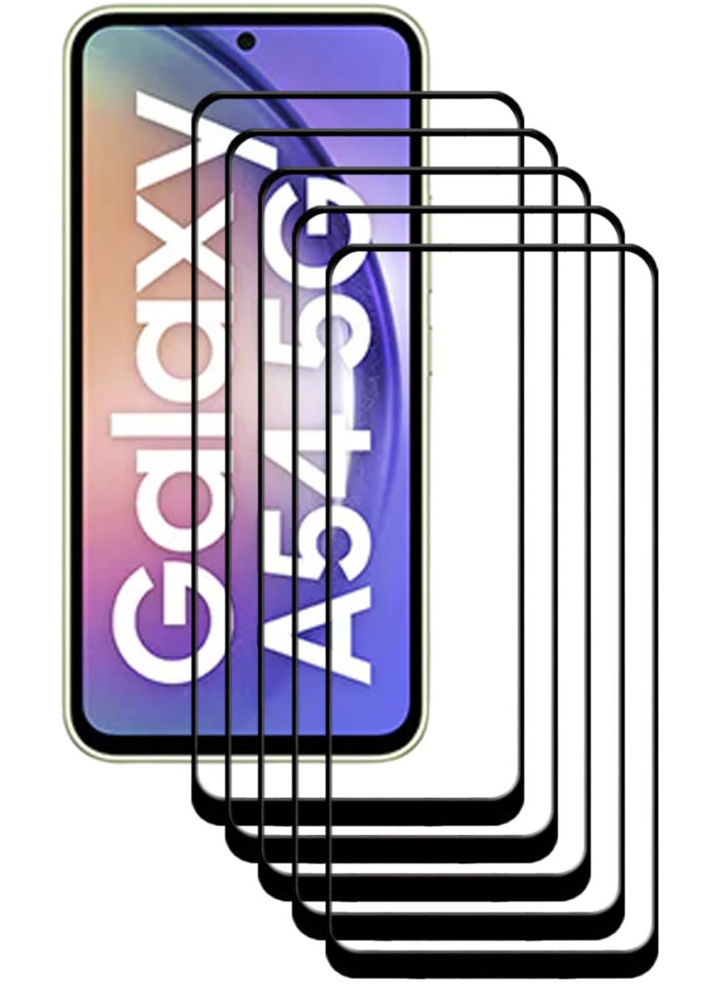 ACLIX 5 Pieces Antistatic ESD Dustproof Premium Quality High Definition Tempered Glass Screen Protector Designed For Samsung Galaxy A54 - Image 1