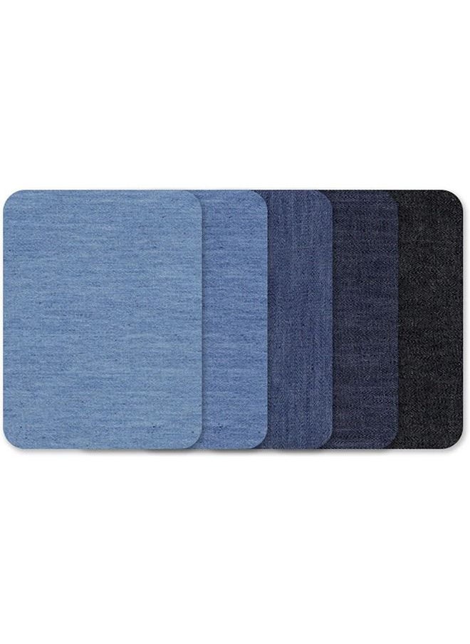 Generic Denim Patches 5pcs Iron on Patches Denim Jean Patches Clothing Repair Patch Kit for Clothing Repair  - Image 1