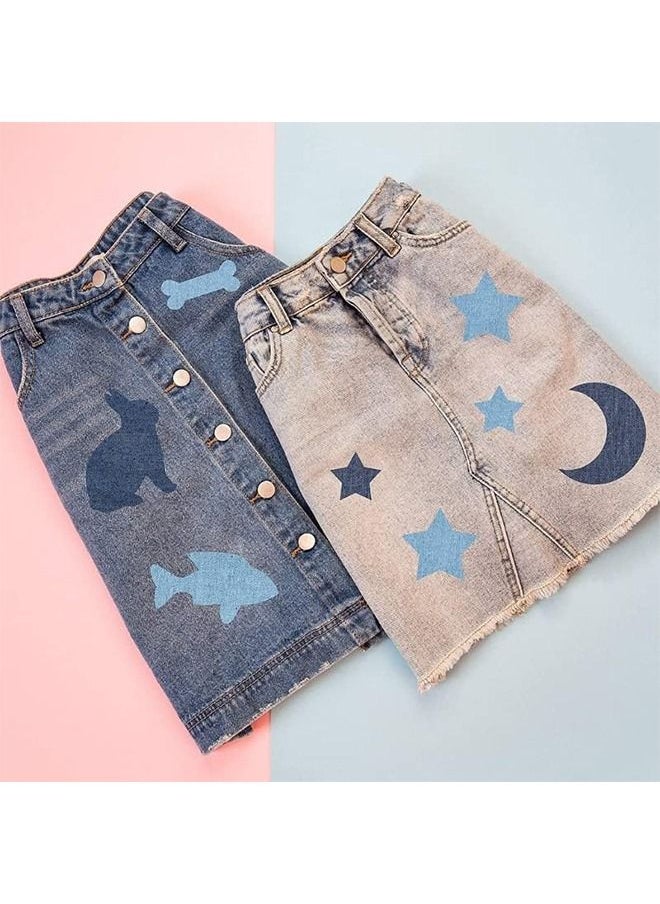 Generic Denim Patches 5pcs Iron on Patches Denim Jean Patches Clothing Repair Patch Kit for Clothing Repair  - Image 4