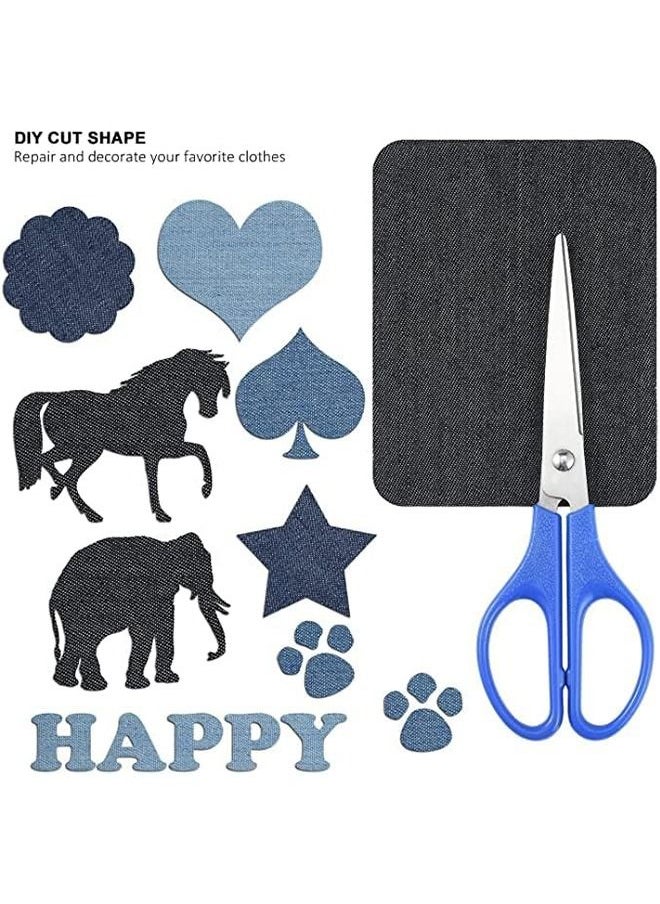 Generic Denim Patches 5pcs Iron on Patches Denim Jean Patches Clothing Repair Patch Kit for Clothing Repair  - Image 3