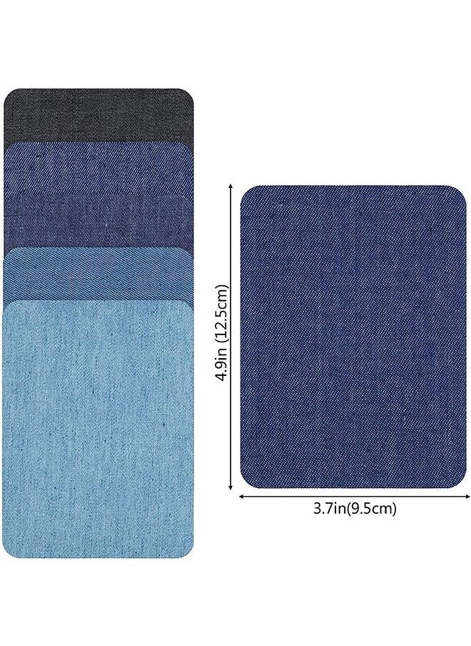 Generic Denim Patches 5pcs Iron on Patches Denim Jean Patches Clothing Repair Patch Kit for Clothing Repair  - Image 2