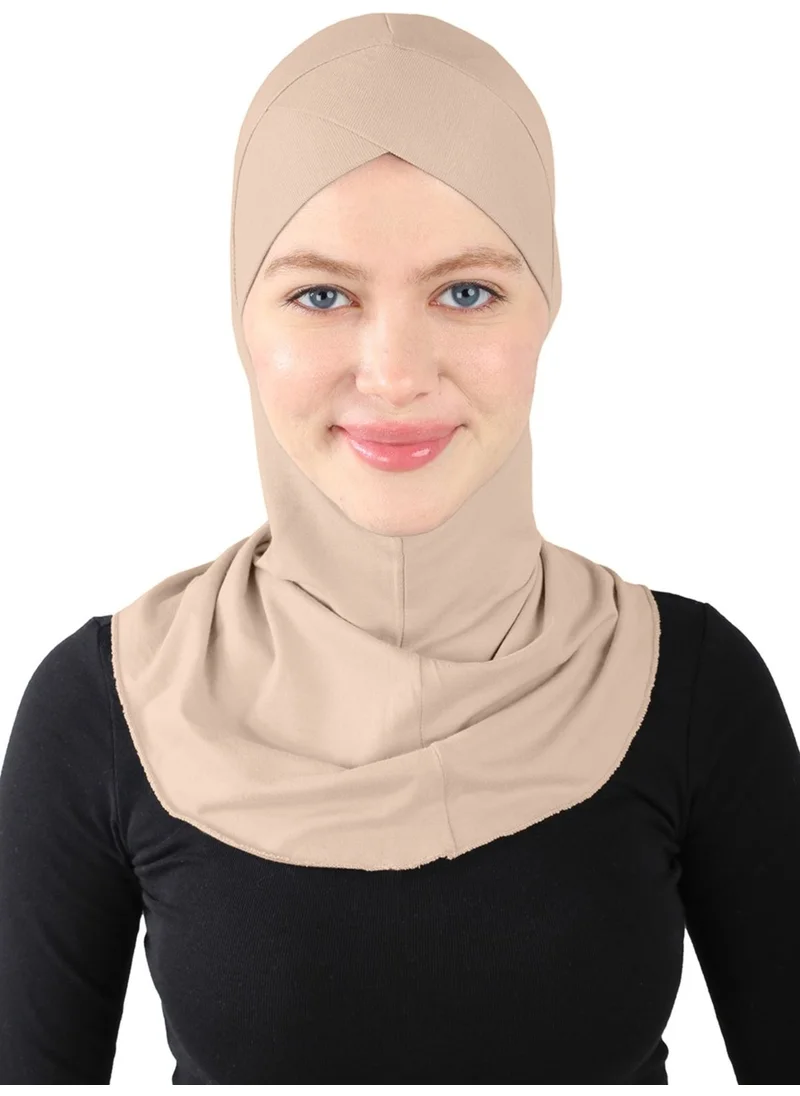 Ecardin Cross Hijab - St 232 Light Mink