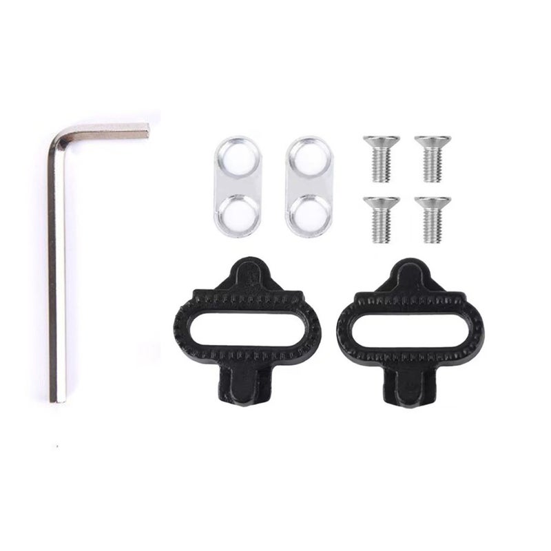 Generic Mountain Bike Shoes SPD Compatible Cleat Set X lock piece [white screw white gasket]]
