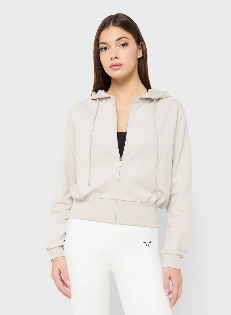 سكوات وولف Cropped Sweat Hoodie