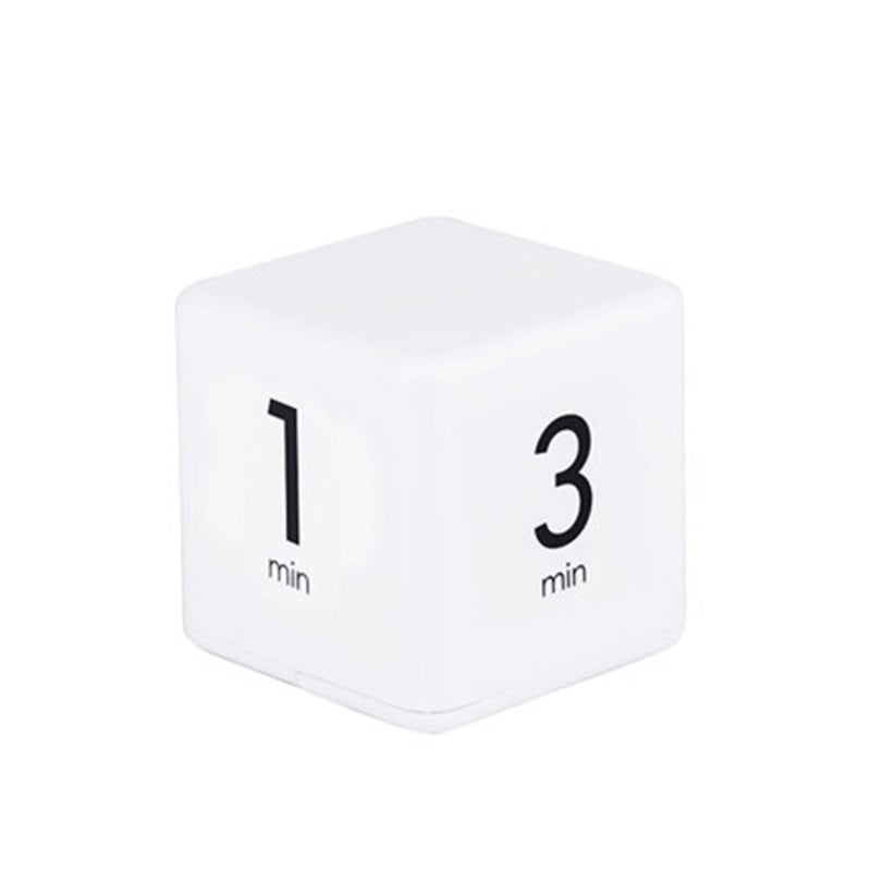 Cube Timer 1/3/5/10 Min Gravity Induction Timing - Clear Digital Display Adjustable Alarm Volume Countdown Timer for Cooking Learning Sports Gaming Office - Image 1