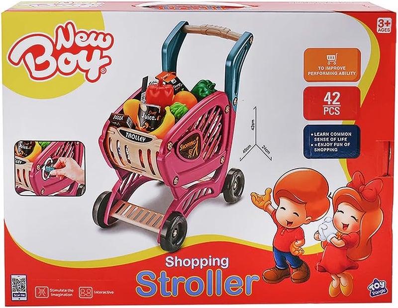 New Boy Shopping Stroller with 42 Pieces - Image 1