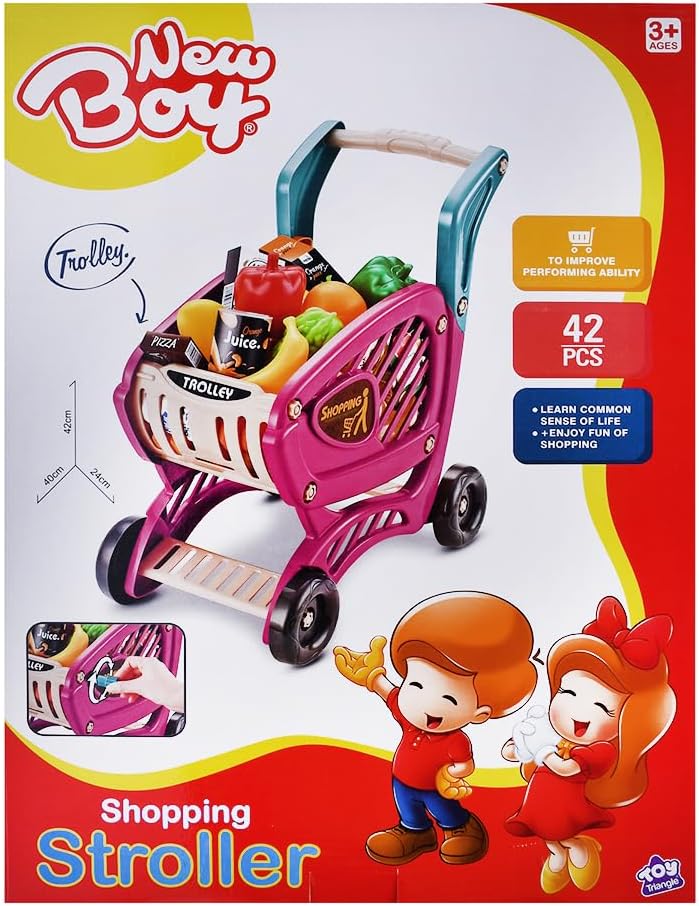 New Boy Shopping Stroller with 42 Pieces - Image 3