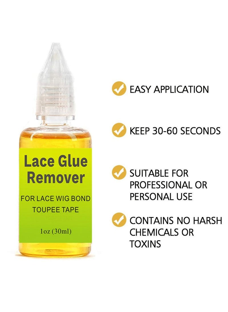 Wig Glue Remover for Tape Hair Glue Fast Acting Bonding Residue,Removes Hair Glue Toupees Wig Tape Double Sided Extension Tape - Image 3