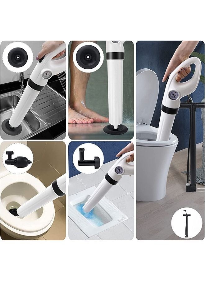 Arabest Toilet Plunger, Electric Toilet Clog Remover Drain Unblocker, High Pressure Air Drain Blaster, Cordless Powerful Pneumatic Dredge Unclogger Cleaner for Bathroom/Bathtub/Floor Drain/Sewer/Clogged Pipe  - Image 2