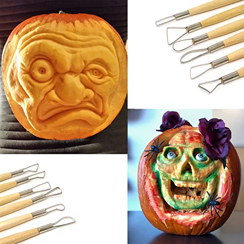 HONBAY "Honbay 6-Piece Wooden Handle Double Ended Modeling Tools Sculpting Tools for Clay, Fondant, Cake, Ceramic, Dough, Plasticine, Plaster, Wax, etc" - Image 5