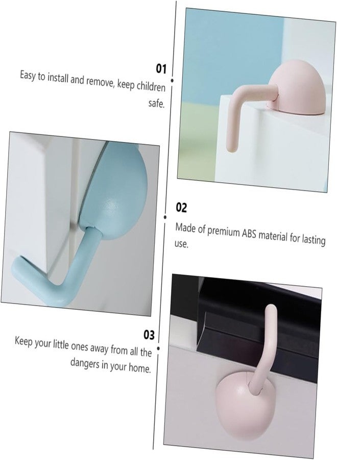 DORMICO Multifunctional Door Drawer, Home Refrigerator, Cabinet Locks for Baby Boy, Girl Safety Easy Installation Space-Saving Design (Multicolor, Pack of 2) - Image 4