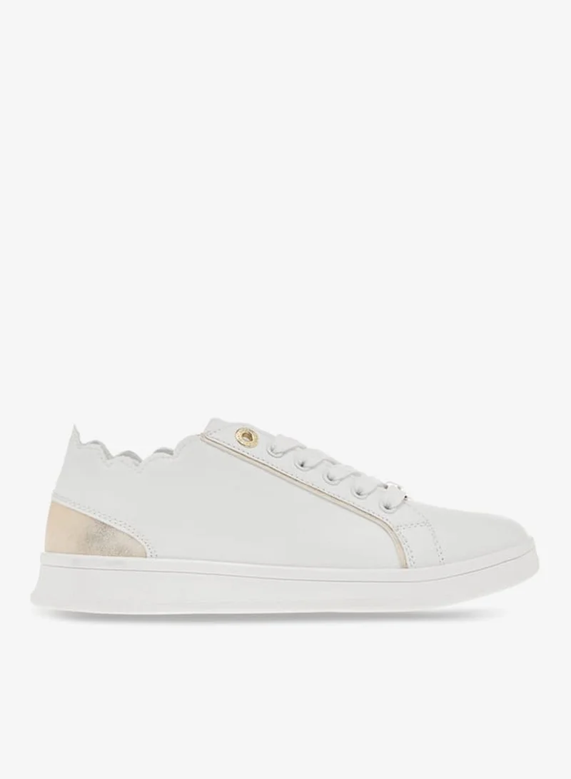 Women's Panelled Lace-Up Sneakers