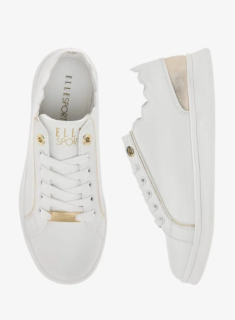 ELLE Women's Panelled Lace-Up Sneakers