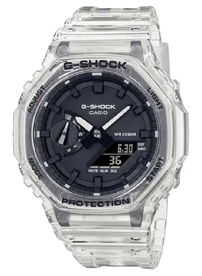 CASIO ساعة يد رقمية وتناظرية للرجال G-SHOCK GA2100SKE-7ADR - Image 1