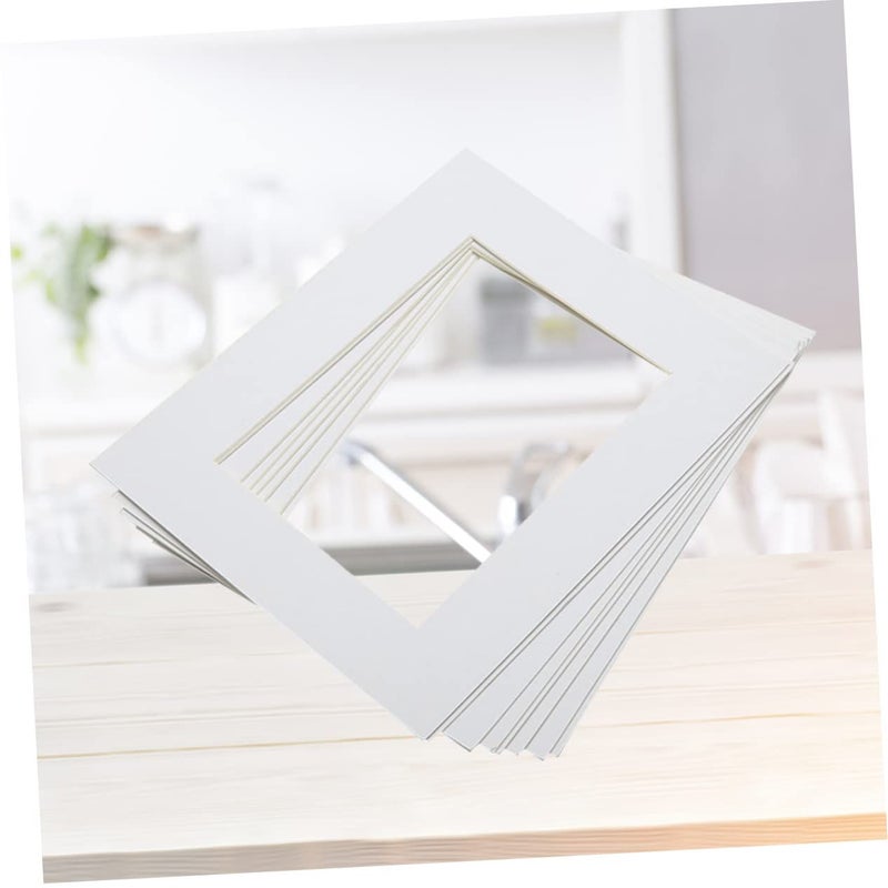 White Paper Photo Frames For Wall 50 Pieces Rectangular Picture Frames Home Decor - Image 5