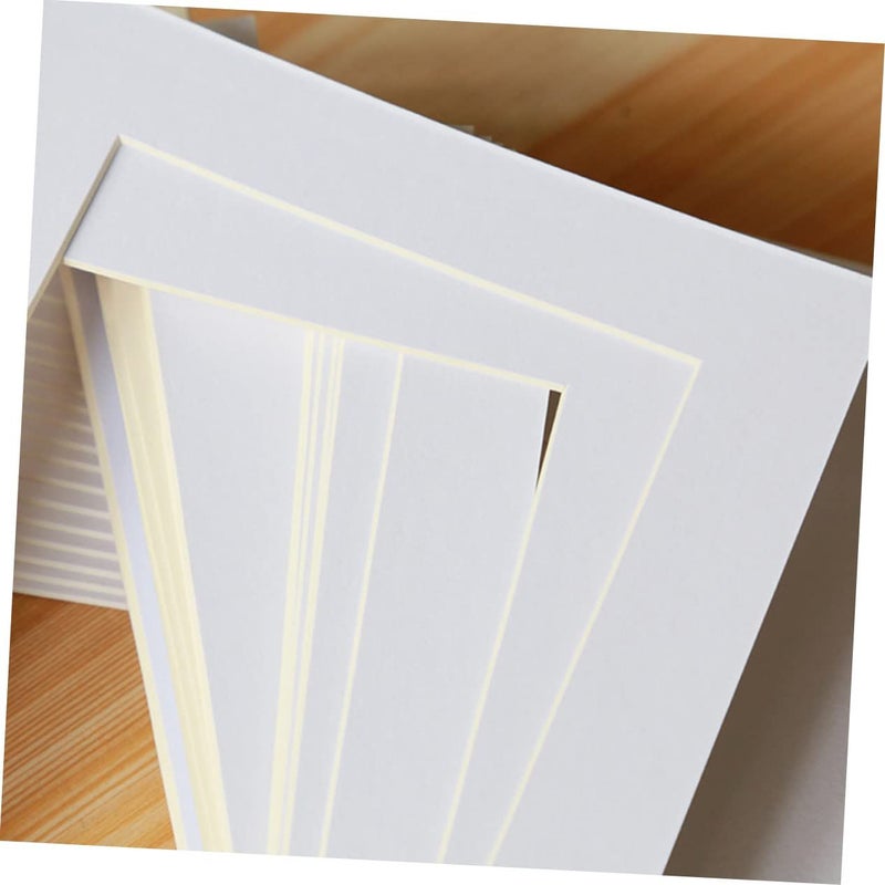 White Paper Photo Frames For Wall 50 Pieces Rectangular Picture Frames Home Decor - Image 4
