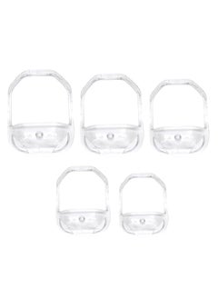 Consio 5 Pcs Beard Grooming Set  Face Hair Styling Tool Goatee Mustache Trimmer Guide with Transparent Templates 