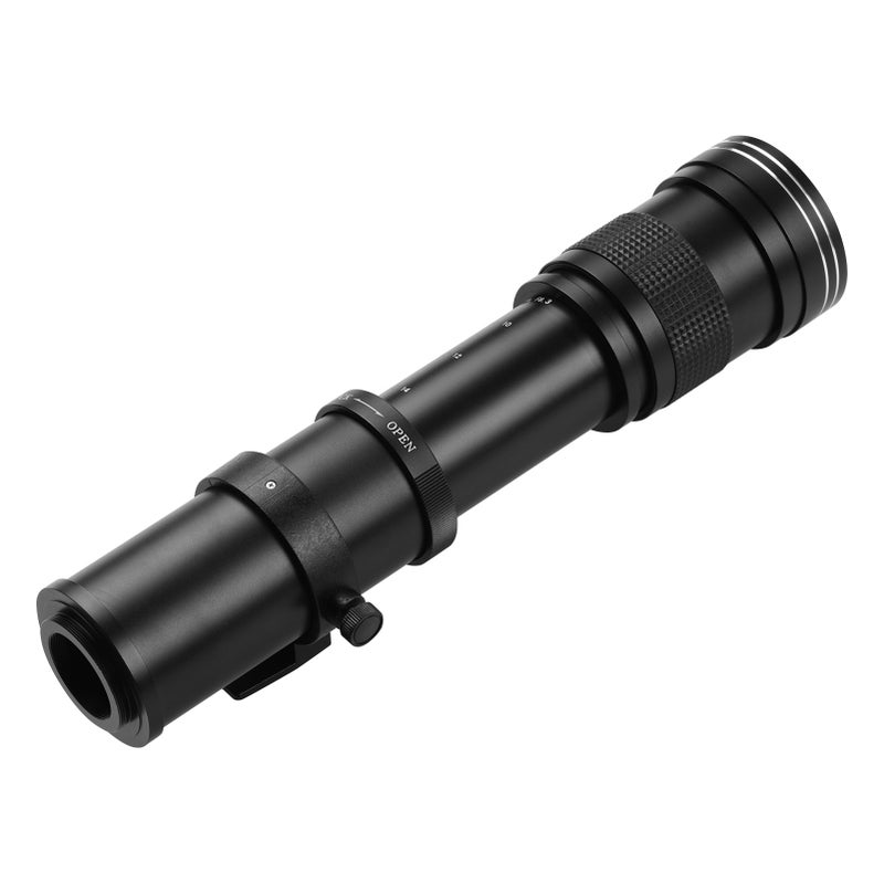 Camera MF Super Telephoto Zoom Lens F/8.3-16 420-800mm T2 Mount with AI-mount Adapter Ring Universal 1/4 Thread Replacement for Nikon AI-mount D50 D90 D5100 D7000 D3 D5100 D3100 D3000 D60 Cameras - Image 3