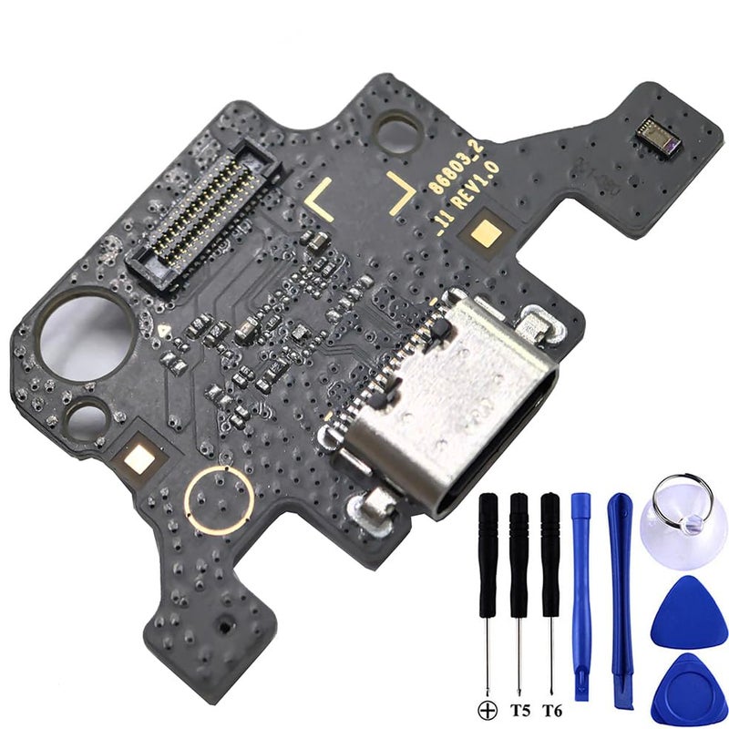Bestdealing Tab A9+ 11.0 X210 USB Charging Port Flex Cable Replacement X210 USB Type-C Charger Dock Board Flex Connector for Samsung Galaxy Tab A9 Plus 11.0 Port SM-X210 Port Flex Cable Repair Part - Image 1