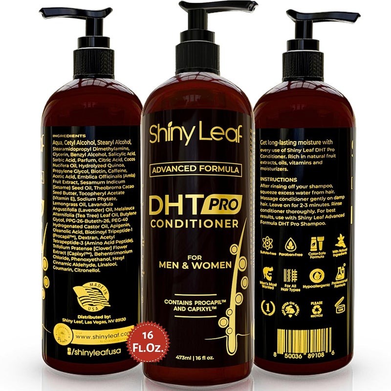Shiny Leaf DHT Pro Conditioner  Advanced Formula with Procapil and Capixyl DHT Blockers and Natural Extracts Hair Loss Conditioner For Women And Men 16 Fl Oz