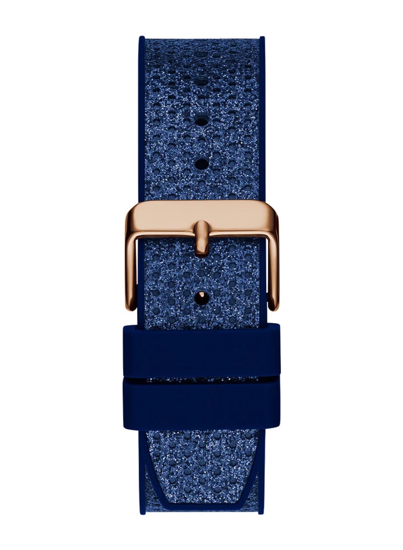 GUESS Women Blue Rose Gold Tone Multi-function Watch GW0620L3 - 40mm - Image 4