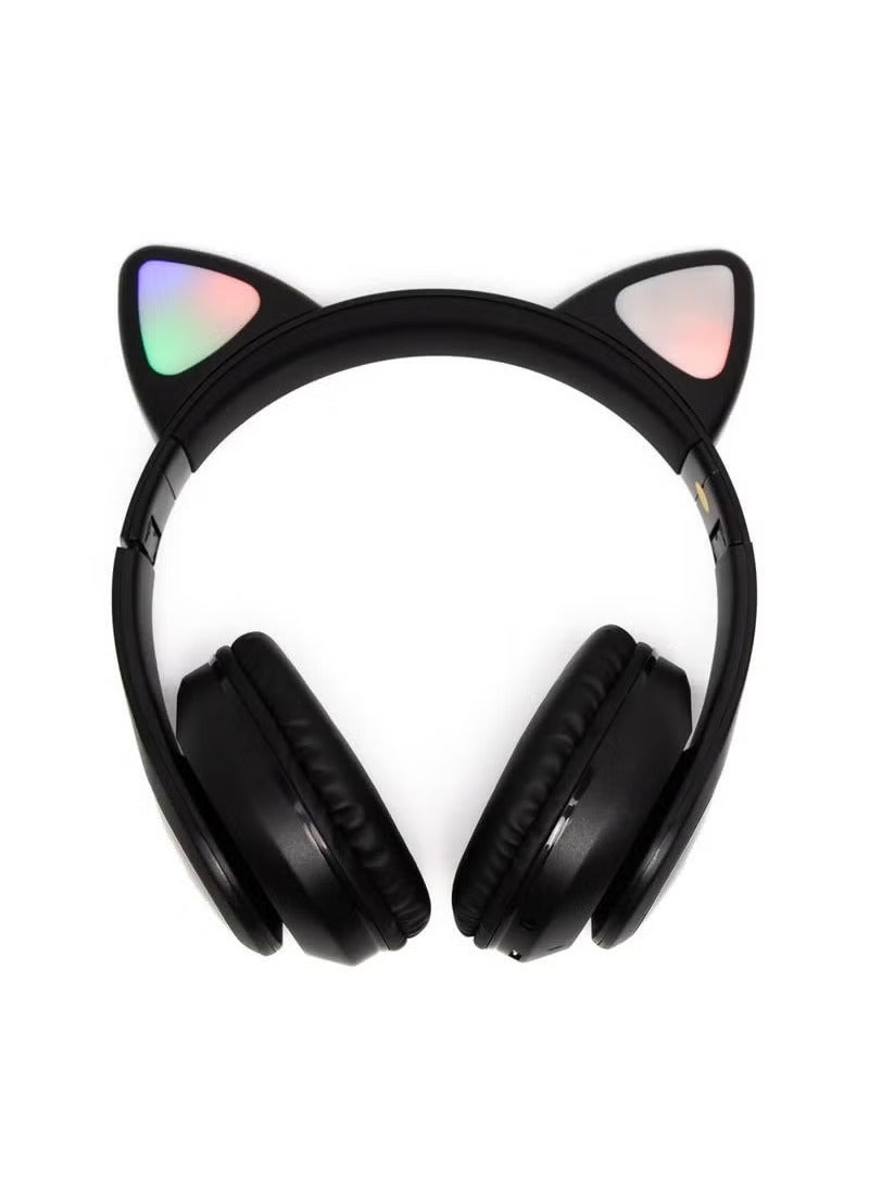 JAJEEK Cat Ear RGB Wireless Headphones STN-28 – Stylish Bluetooth Headphones with LED Light Up Cat Ears, Premium Sound Quality, Comfortable Over-Ear Design, and Long Battery Life for Gaming., Music & Daily Use - Image 3