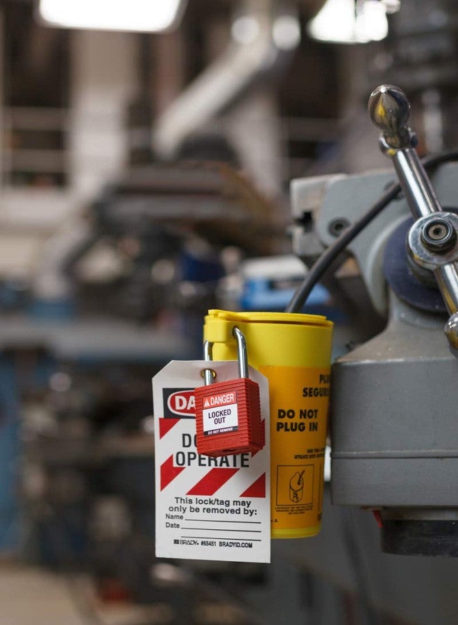 Brady SafeKey Lockout Padlock Nylon Green 1.5" Steel Shkl Keyed Different - Image 5