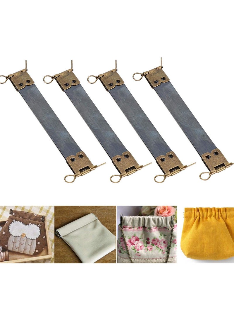 GGOOT Purse Internal Frame, Iron 10PCs Bag Clasp Lock, Long Service Life for Leather Purse Internal Clasp Fabric Sewing Process  - Image 5