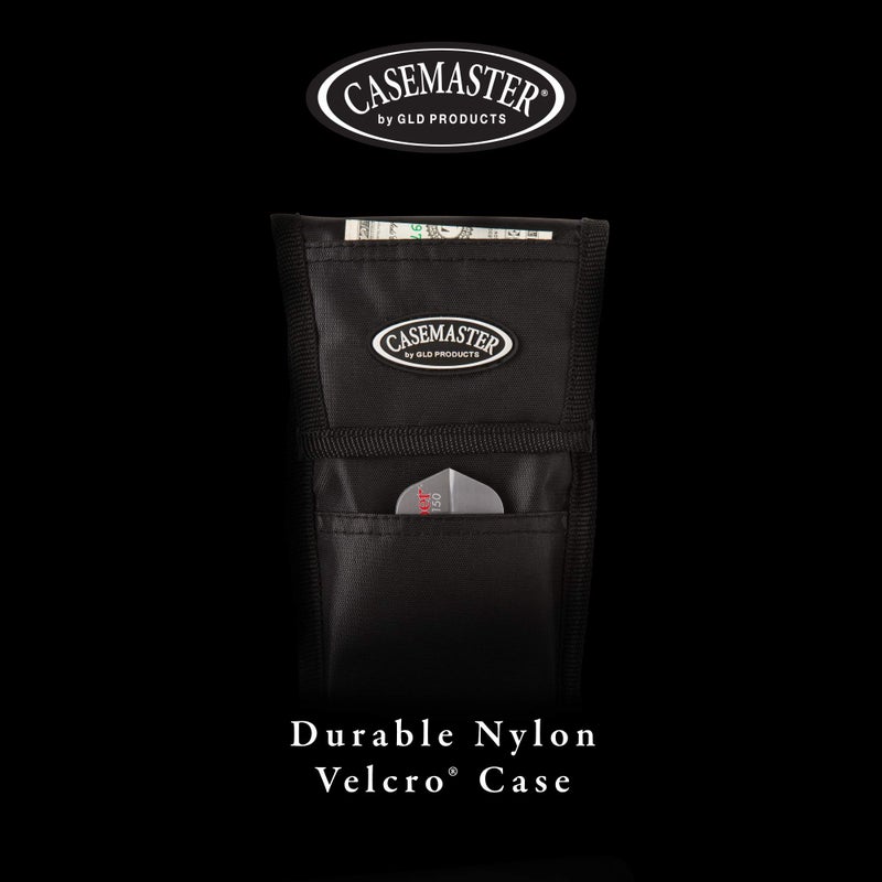 Casemaster Single Black Dart Case with Solid Plastic Insert and Flexible, Tough Nylon Covering, Holds 3 Steel Tip and Soft Tip Darts, Hard Shell Keeps Flights in Perfect Shape - Image 5