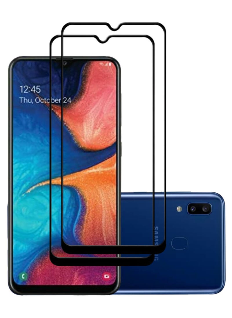 ACLIX 2 Pieces Antistatic ESD Dustproof Premium Quality High Definition Tempered Glass Screen Protector Designed For Samsung Galaxy A20 - Image 1