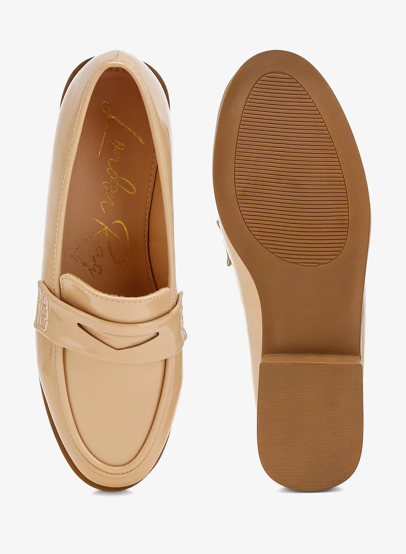 London Rag Beige London Rag Women's Penny Strap Detail Loafers in Beige for Women | Best Price UAE