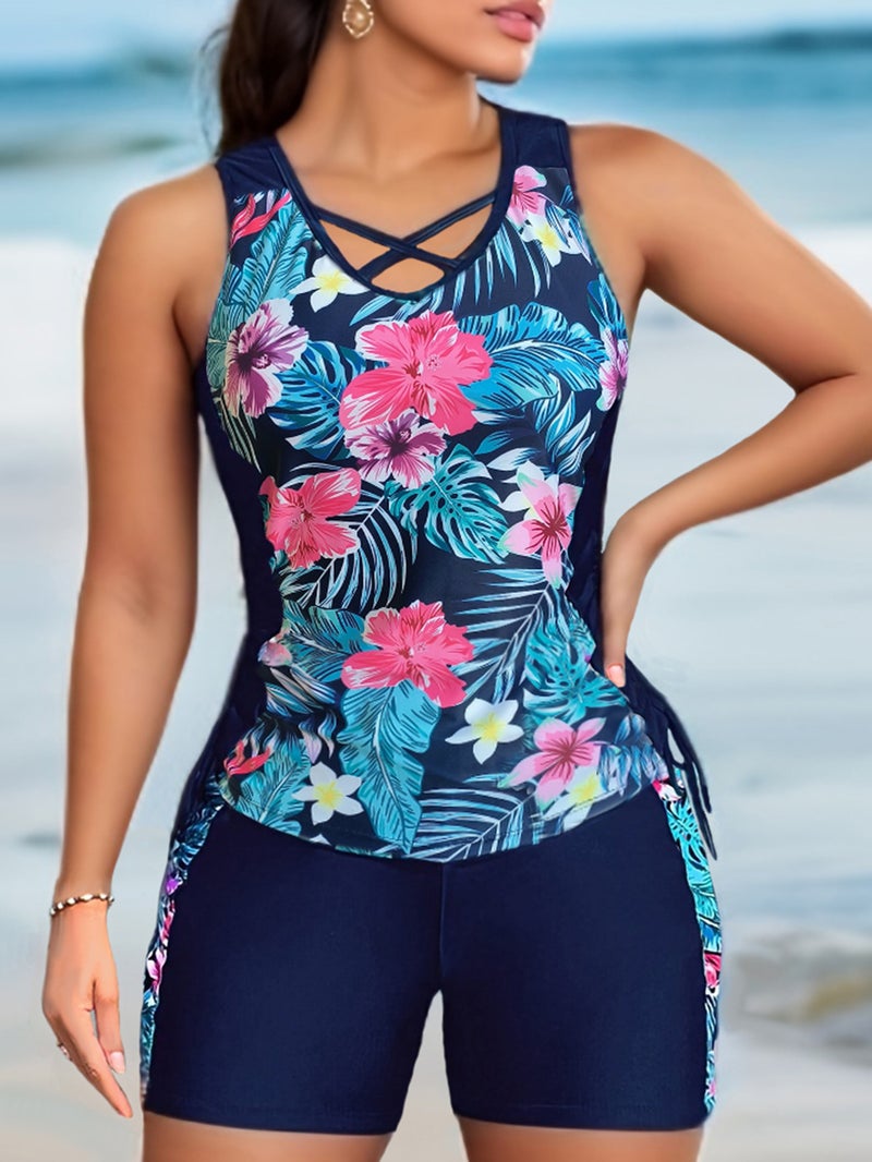 Split Swimsuit Bikini Bikini Plus Size Printed Swimsuit Manufacturers - Image 2