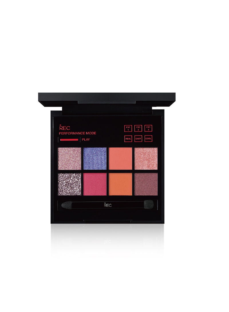 REC Player Multi-control Eye Shadow Plate Eye Shadow Pearl Waterproof Sequins Earth Color 8.8g - Image 1