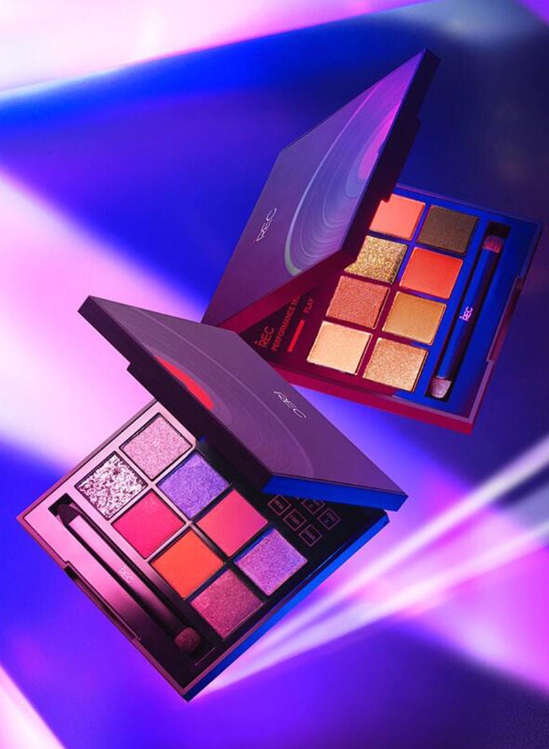 REC Player Multi-control Eye Shadow Plate Eye Shadow Pearl Waterproof Sequins Earth Color 8.8g - Image 2