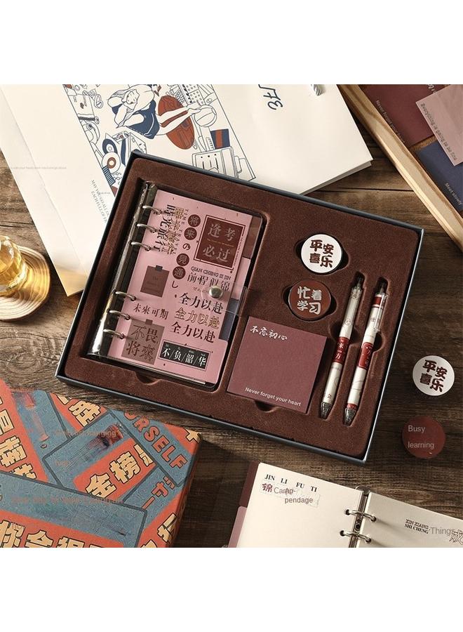 Bluejw 2024 Hand Account Book Suit Gift Box Hand Account Book Walking Stick Book Diary Supplies Stationery Book Loose Leaf Detachable - Image 1