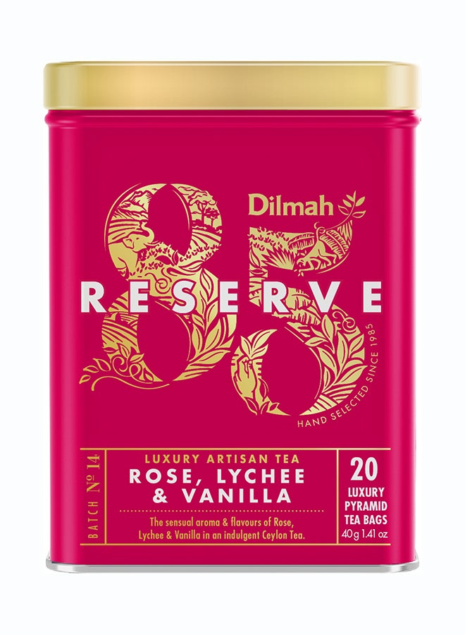 Dilmah Rose Lychee & Vanilla 20 Sachet