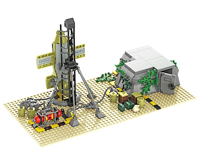 POCO DIVO Bachem BA-349 Natter German Rocket Launch, WWII Collection, Standard Block Toy Building Brick Set, 461 pcs - Image 2